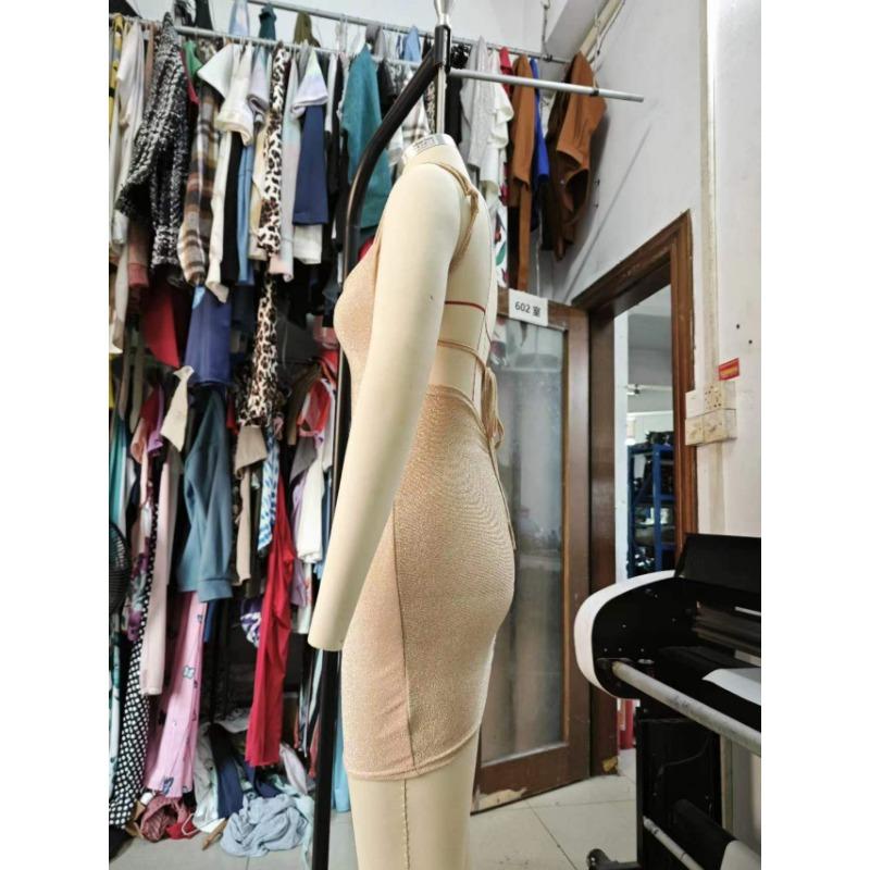 Dámské letní třpytivé sexy klubové krátké šaty s batohem a třpytivým popruhem