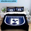 3pcs Tottenham Hotspur F.C Design Printed Bedding Set Duvet Cover Closure Includes 1 Duvet Cover & 2 Pillowcases Bedding Sets Home Decor Gifts