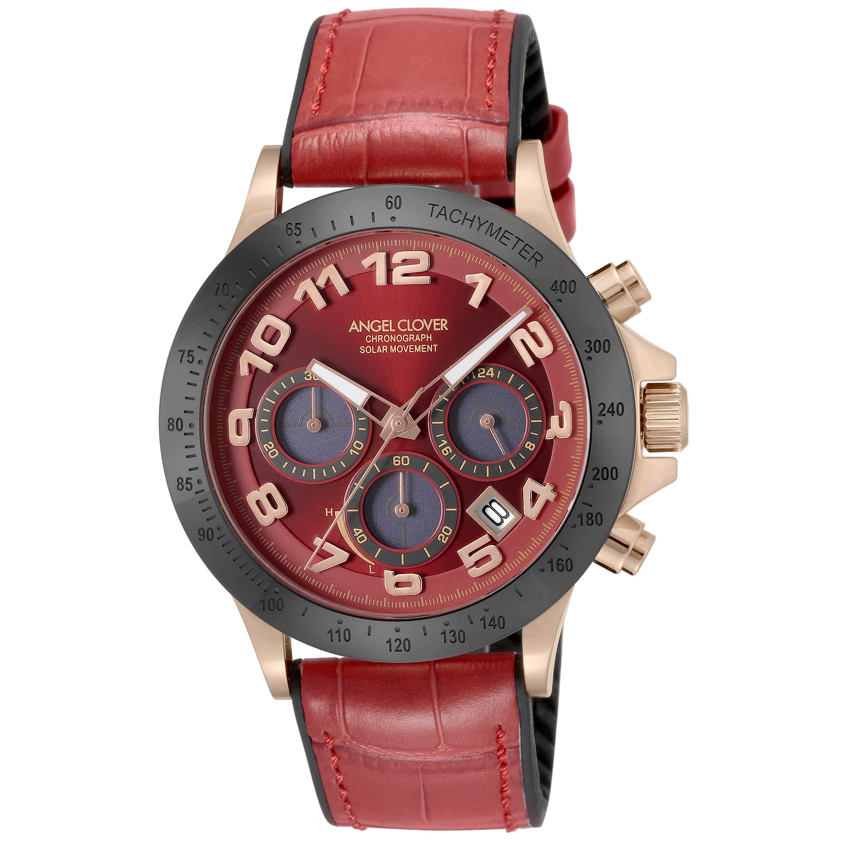 

[Angel Clover] Luce Solar Watch LUS44PRE-RE Men s Red