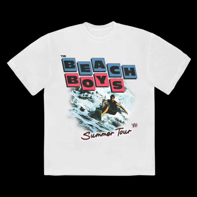 The Beach Boys Summer Tour 86 White T-Shirt S-5XL Cotton men Unisex T-Shirt XXXL