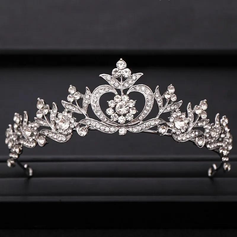 Wedding Crown Hair Jewelry Bridal Hair Accessories Women Baroque Crown Rhinestones Crystal Tiaras Bride Queen Party Crowns Gift