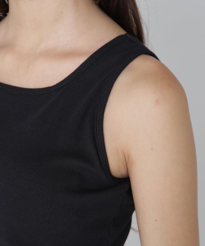 Avirex EMBROIDERY BRATOP Store Embroidered Bra Tank Size (Official Exclusive) Women's Top, Top, M, 010, Black, 783-4237601