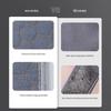 Northeast Exfoliating Bath Scrubber Set: Gray, Long Strip, Double-Sided, Fine Sand Texture - 3 Pieces