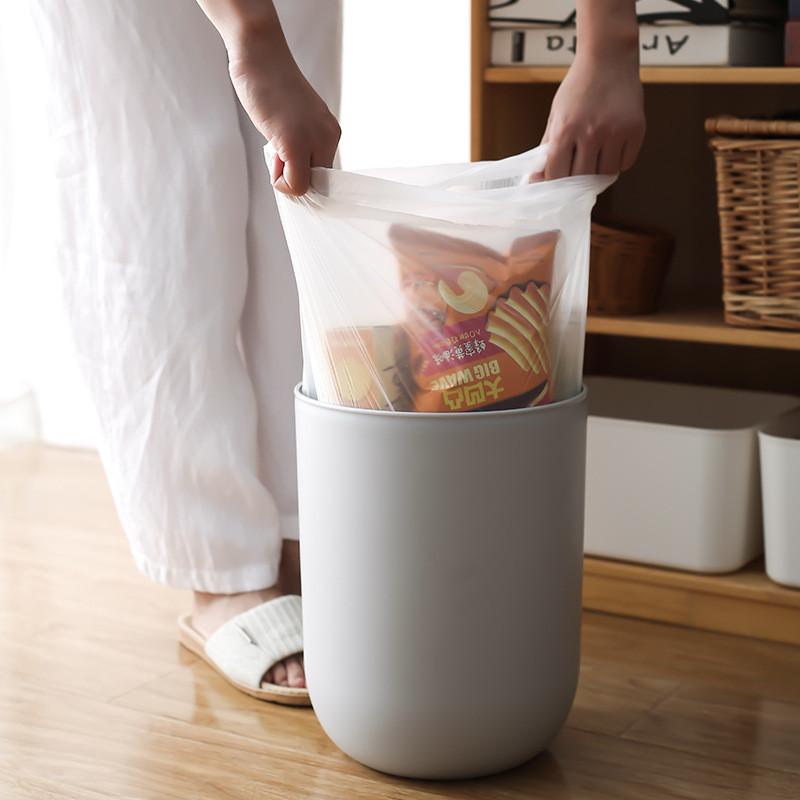 Biodegradable Thick Trash Bag With Handles For Home Kitchen Waste Disposal