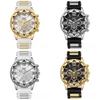 Casual Sports Silicone Watch For Men With Quartz Movement And Round Dial