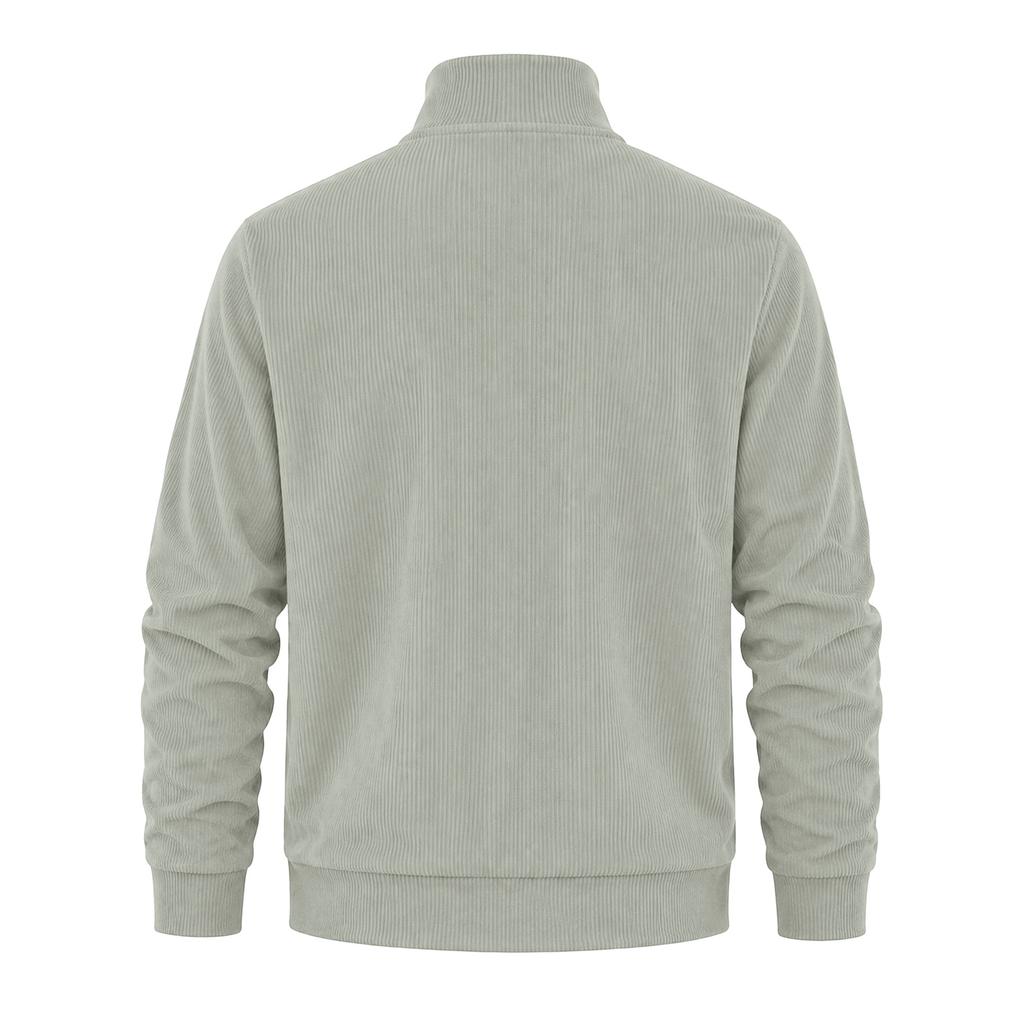 Men's Corduroy Cardigan Long Sleeve Casual Jacket for Everyday Wear
