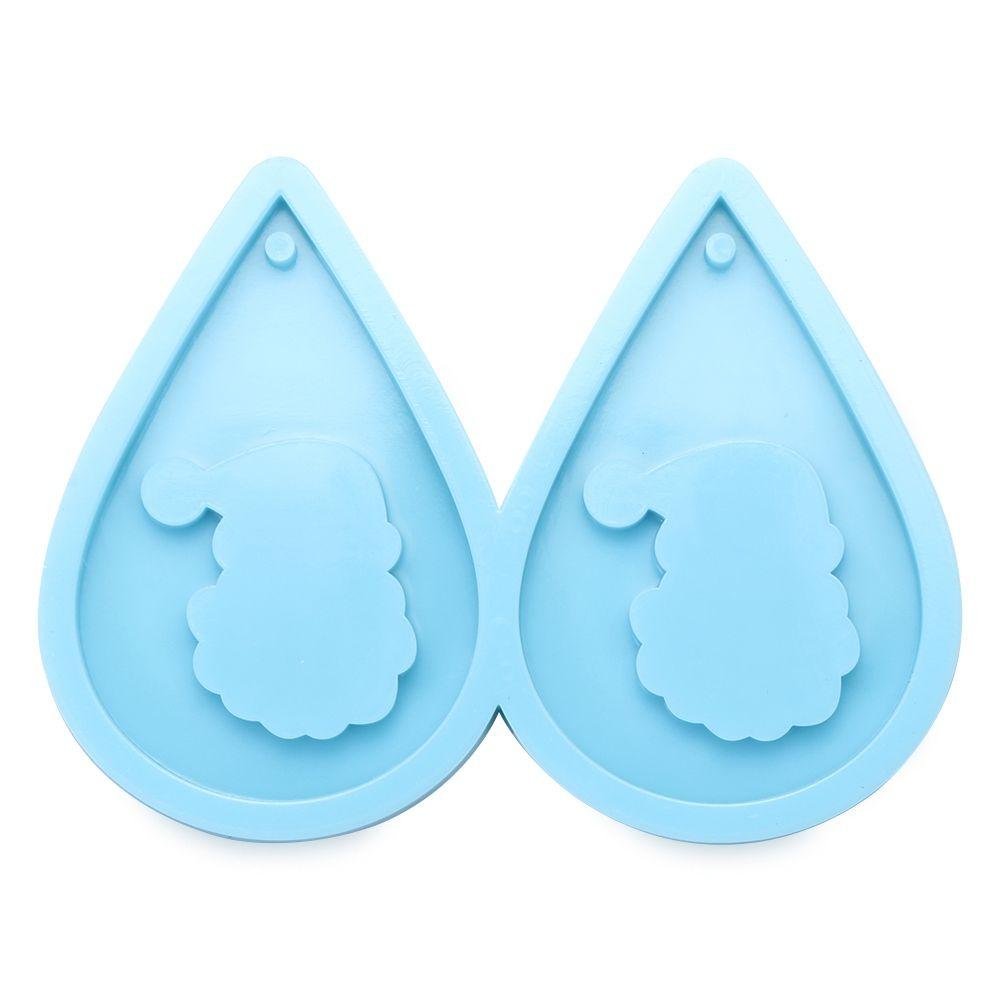 Epoxy Jewelry Making Tools Earrings Resin Mold Merry Christmas Resin Silicone Mould Pendant Molds