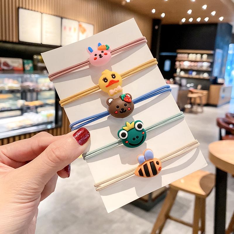 Little Girl's Hair Accessory - Hair Elastic Band, Small Hair String, Hair Decoration, Hair Tie, Cute Soft Rubber Cartoon Hair Ring
