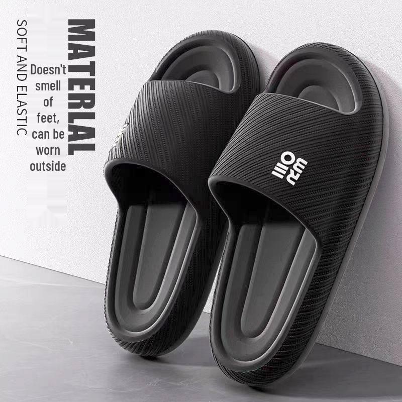 Unisex Non-Slip Soft Sole EVA Summer Slippers, Odor-Proof Indoor Shower Footwear for Men & Women 42-43