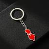 Albania Eagle Map Flag Keychain Ethnic Style Keyrings Jewelry Accessory for Bag
