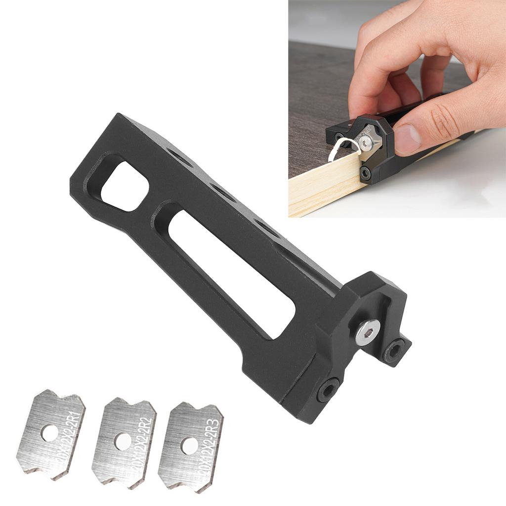 Woodworking  Trimmer Woodworking  Trimmer Aluminum Alloy Manual Wood  Planer Arc Woodworking Scraper with 3 Blades
