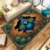 Animal drilling black panther Carpet Rug for Living Room Bedroom Home Sofa Decoration,Kids play Non-slip Floor Mat