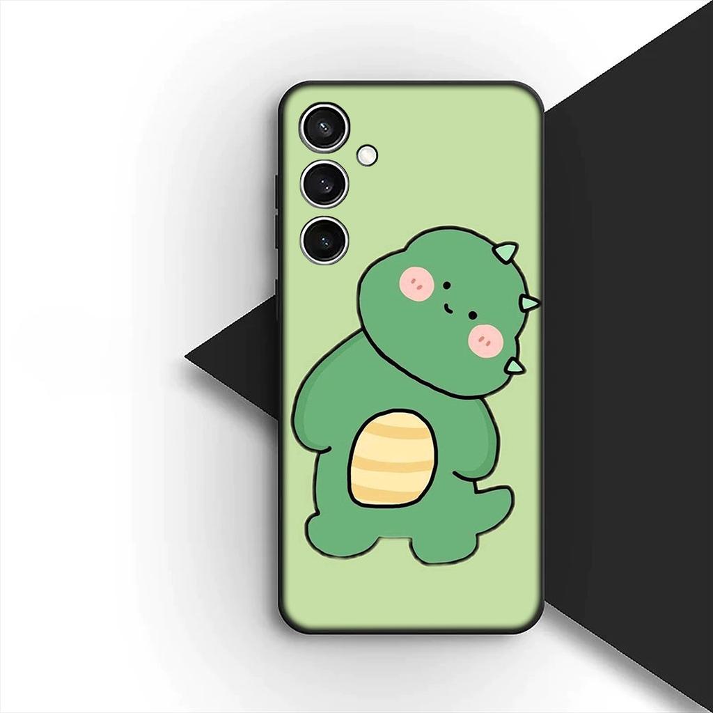 Protective Cover for Samsung Galaxy S24 S25 S23 FE Ultra Plus S7 Edge S25+ S23+ A56 5G Casing Phone Case Anime DinosaurS