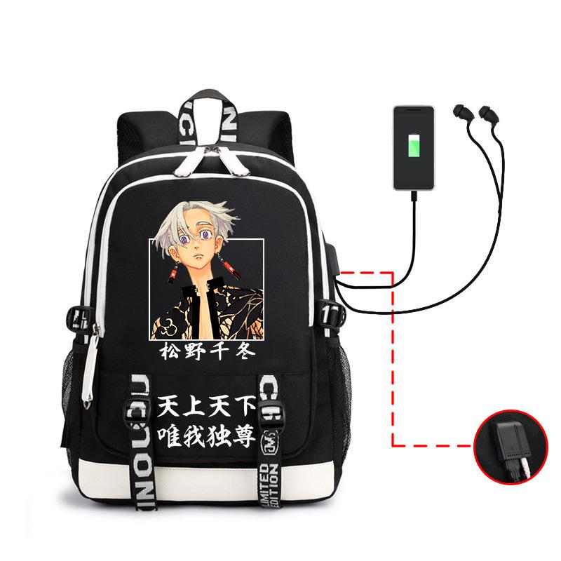 Avengers Around Sano Manjiro Second Dimension Large Capacity Backpack Elementary And Secondary School Bag