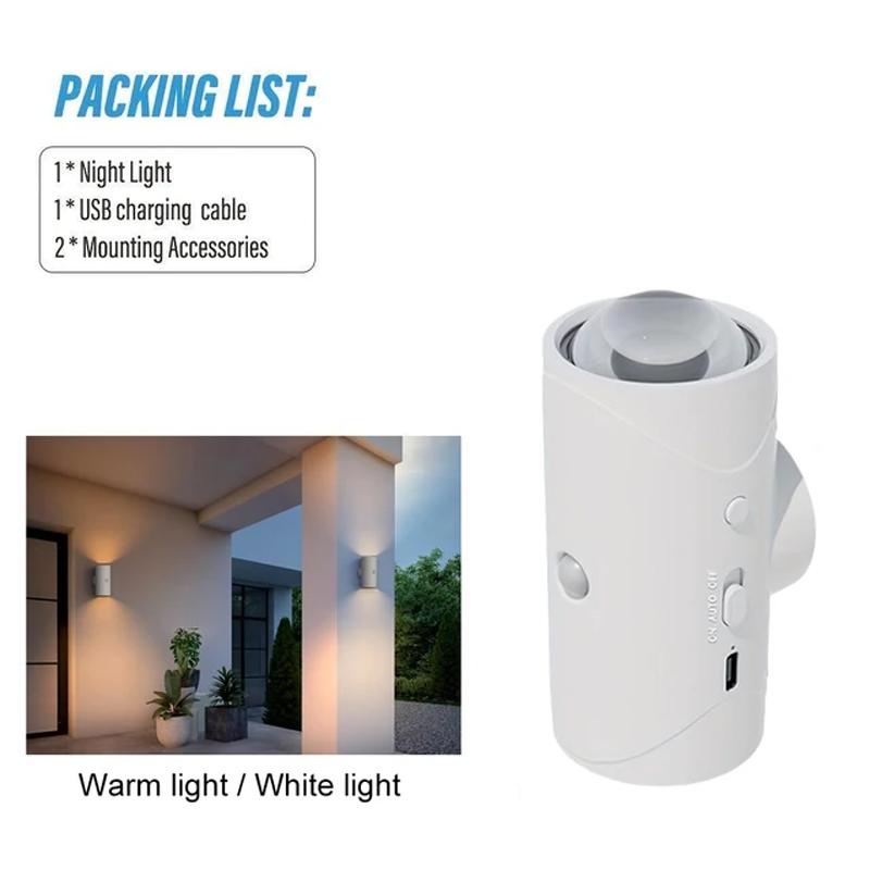 

Led Atmosphere Lighting LED Wall Light Motion Sensor Porch Lights Balcony Garden Lights RGB Atmosphere Night Light for Home RGB light білий