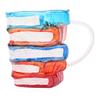 Painted Book Mug Novelty Unique 3D Glass Cup Cool Funny Bookish Cute Readers Writers Librarian Gift