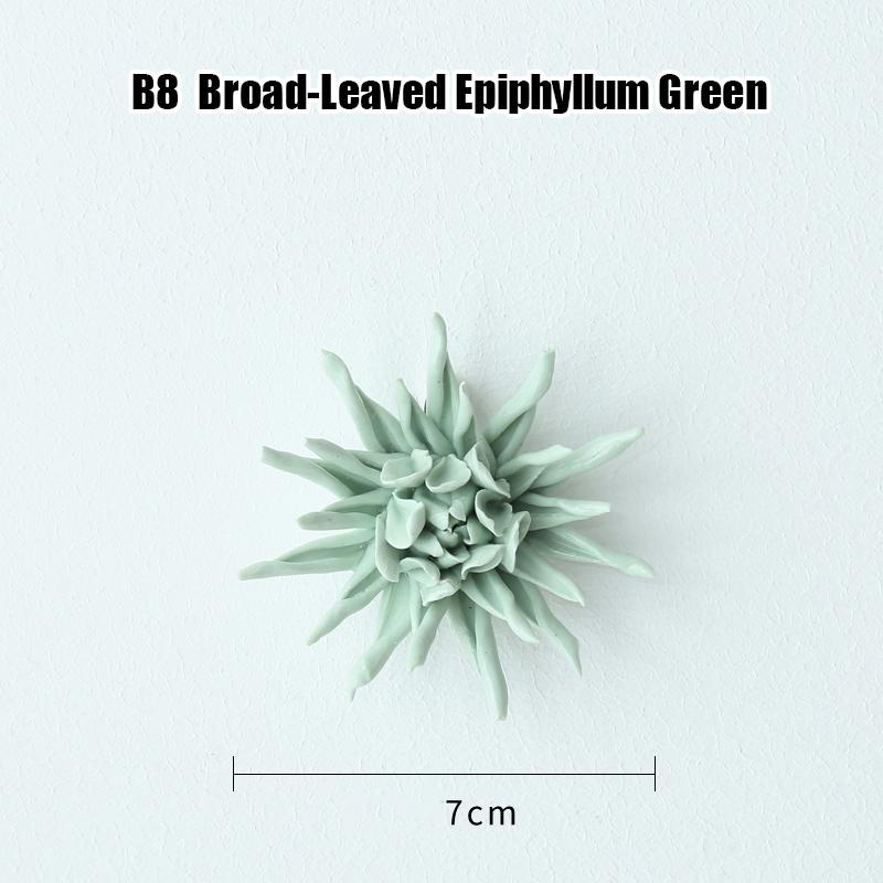 Creative Ceramic Flower Wall Decoration Ceramic Lily Flower Wall Hanging Crafts Home Livingroom TV Background Decor Ornaments