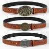 Girl Belt Cowgirl Embossed Waist Belt Rock and Roll Punk for Jeans Dress