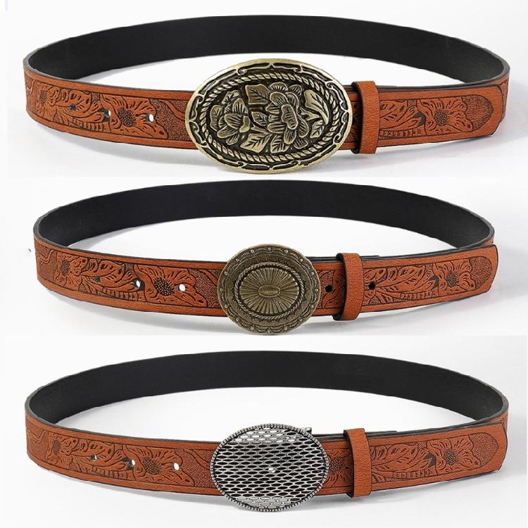 Girl Belt Cowgirl Embossed Waist Belt Rock and Roll Punk for Jeans Dress
