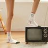 [Banana Sisters] Pippi Lettering Line Socks_4 colors