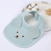 Six-layer U-Shaped Cotton Baby Bib with Cartoon Animal Design - Absorbent Gauze for Newborns.