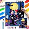 Halloween Digital Oil Painting Art Kit Handmade Diy Home Decorations