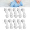 10pcs Baby Safety Locks Punch Free Child Lock for Drawer Cabinet Refrigerator Transparent