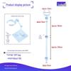 Adjustable Transparent Figure Stand with Bendable Waist Clip - Multiple Sizes