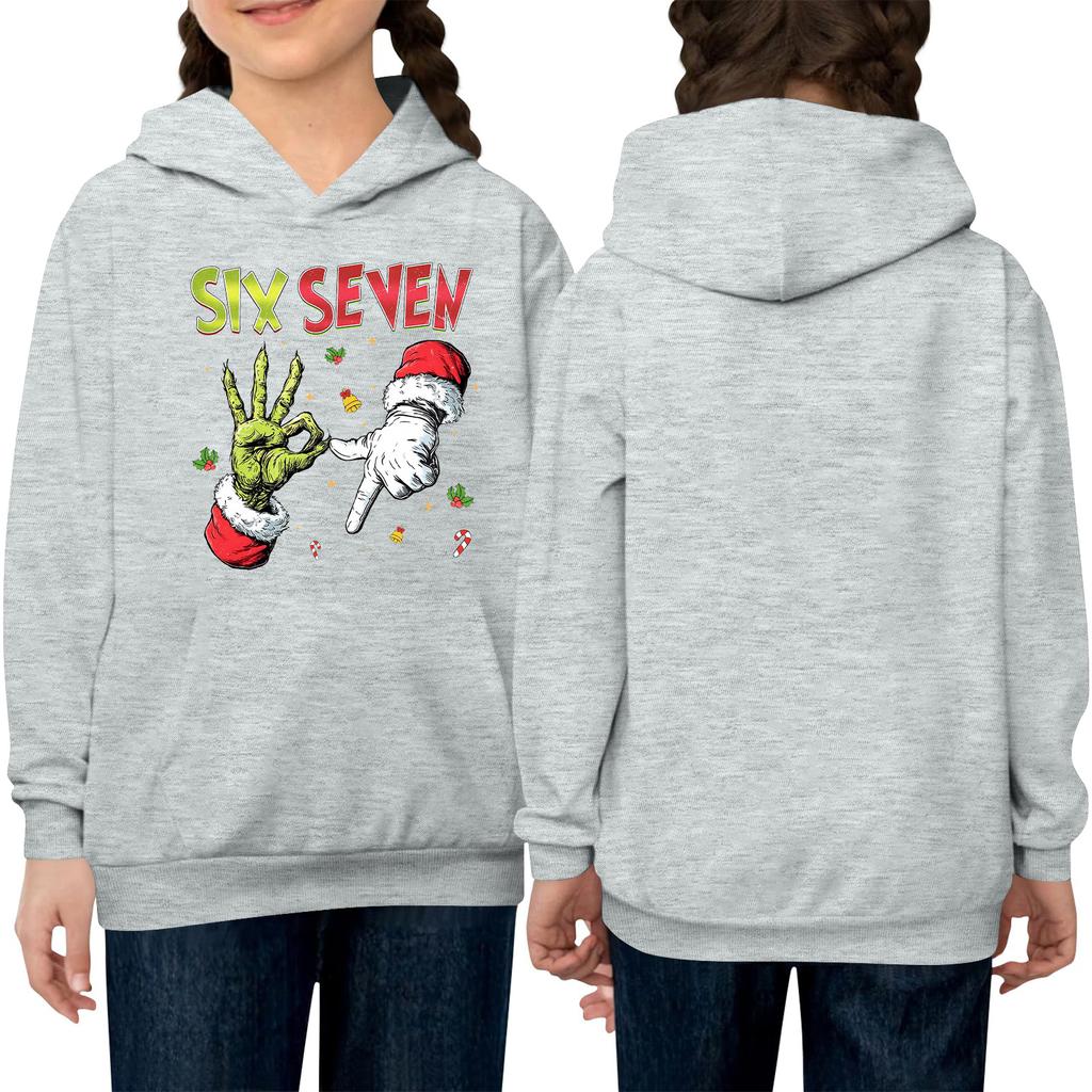 Dětská mikina s dlouhým rukávem, volného střihu, přes hlavu, se stahovací šňůrkou a jednobarevná