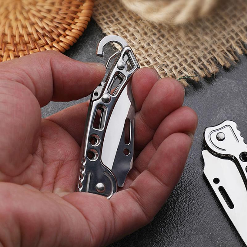 Top Quality Mini Zipper Knife Utility Knife Outdoor Survival Gadget Keychain Pendant Pocket Knife