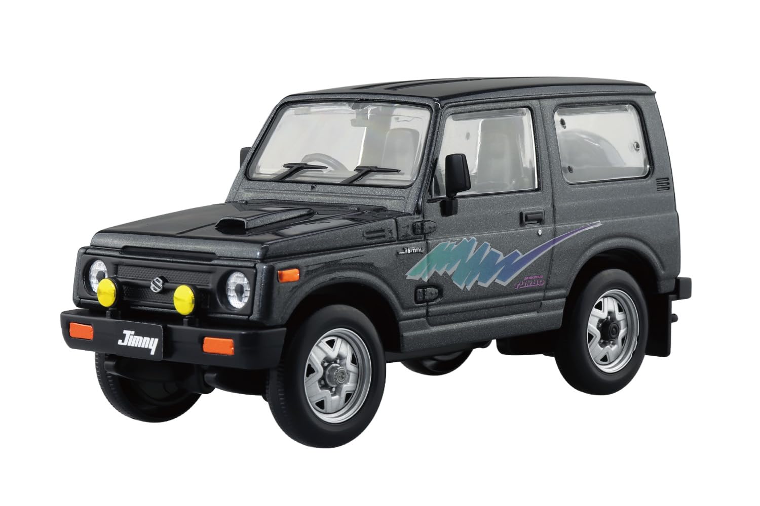 

Aoshima Bunka Kyozai Масштабный Rakupla Сборный набор Suzuki JA11 Jimny Металлик древесно-угольного цвета Пластиковая модель (АОСИМА) 1/32 Нет. 18-CG Предварительно окрашенный