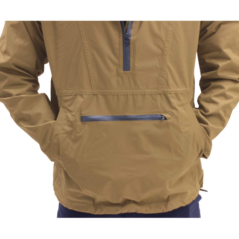 Otafuku Glove Rain Jacket Pullover with Storage Water Resistance Breathability Size L [Waterproof Bag, 10,000mmH2O, 3,000g/m2-24h] FB-201 Black,