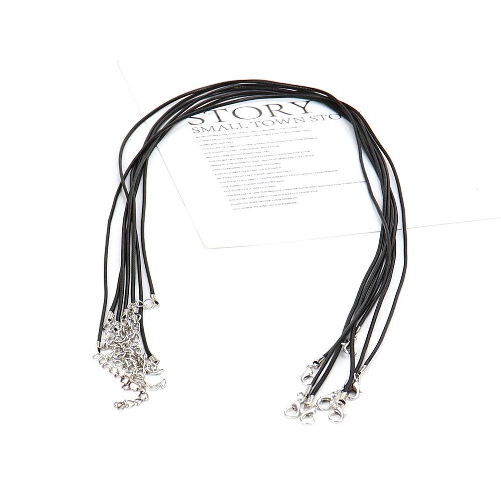 Diy Leather Rope Necklace Wax Rope Wax Line Necklace Lobster Buckle Wax Line Leather Rope Jewelry Necklace Accessories N48