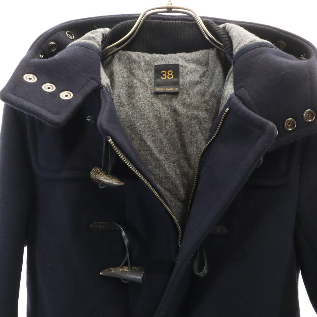 SCYE BASICS Melton Duffelcoat 38 Marineblau Damen Gebraucht