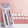 Manual Plastic Paper Clamp Dispenser with 8 Metal File Cllip Refills For Efficient Paper Archival Document Management