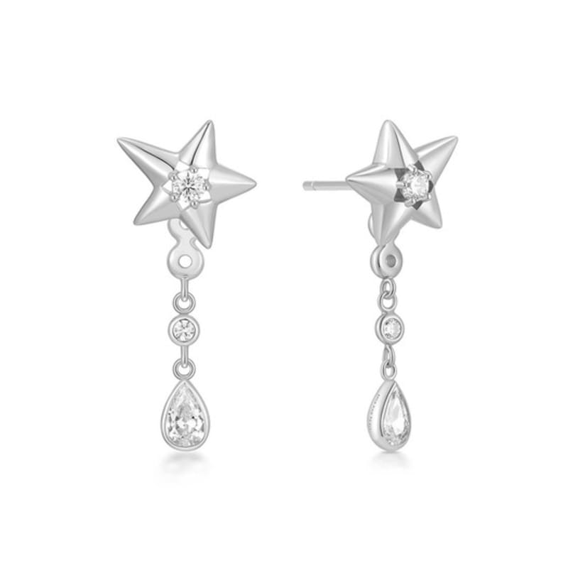 

ANIA HAIE Gold Sparkling Star Drop Stud 925 Silver Earrings E066-07H single type