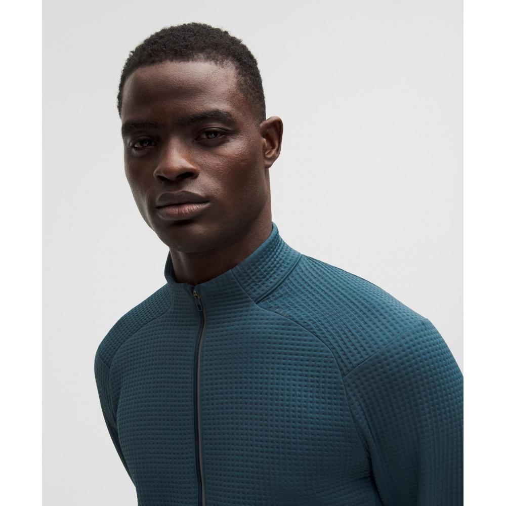 Lululemon Waffle Knit Half Zip Indochine Blue