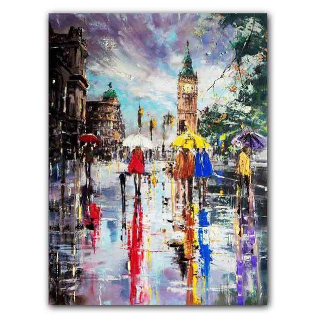 

Скандинавский абстрактный пейзаж картина маслом город вид на улицу граффити искусство плакат холст картина гостиная украшение дома фреска без рамки 21*30cm No Frame