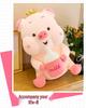 Large Cartoon Pig Baby Bottle Rag Doll Plush Pillow