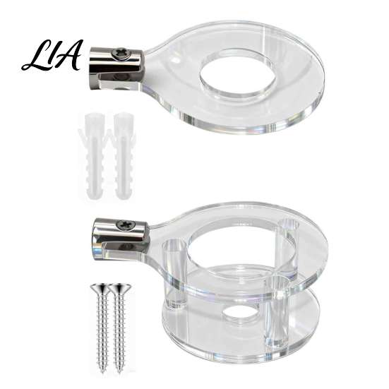 Display Rack for Collectibles 2PCS Vertical Light Swords Wall Mount Racks, Transparent Acrylic Accessories Stand, Space Saving Hanger Living Room