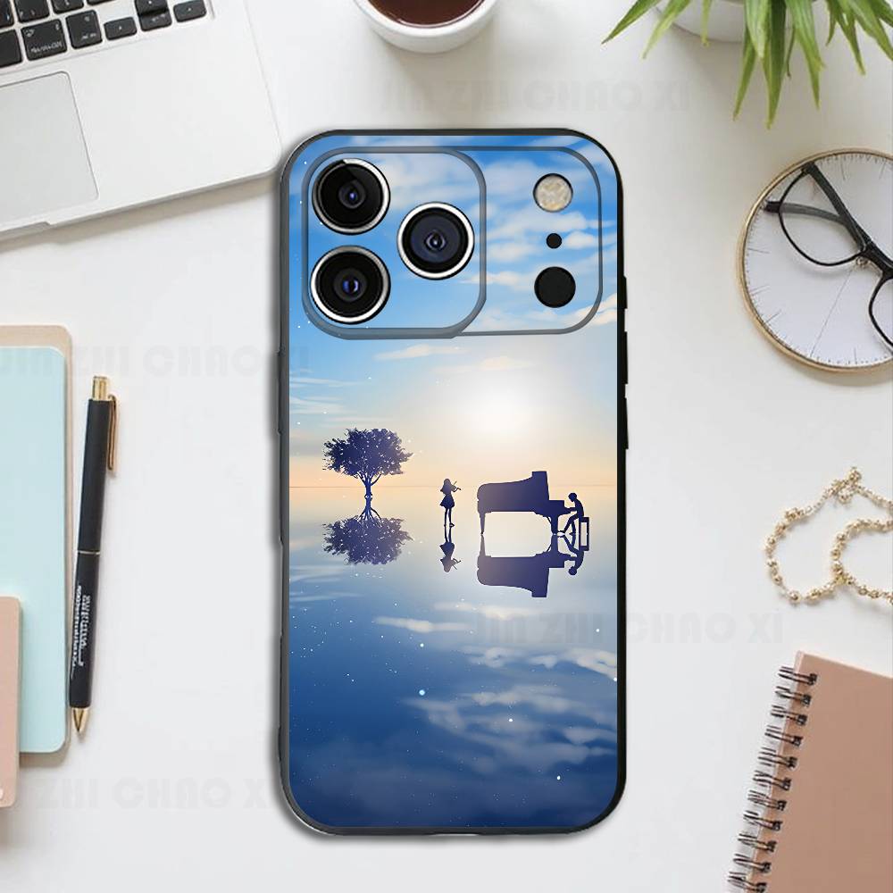 

Чехол для телефона April K-Kaori K-Kousei Черный для IPhone 17 16 15 14 13 12 13 12 11 Pro Max Plus XS XR Силиконовый Мягкая задняя крышка iPhone16pro