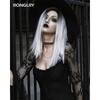 Leather Choker Necklace for Women Black Heart Chain Choker Punk Goth Sexy Chokers for Women Adjustable PU Collar Gothic Jewelry Accessories