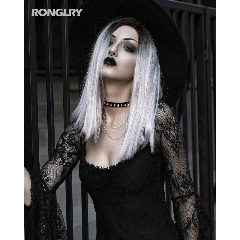 Leather Choker Necklace for Women Black Heart Chain Choker Punk Goth Sexy Chokers for Women Adjustable PU Collar Gothic Jewelry Accessories
