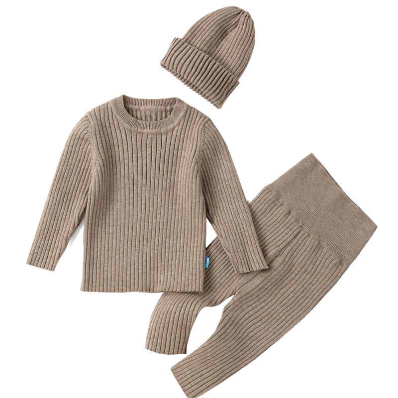 Herbst/Winter Baby Strickwoll-Pullover-Set