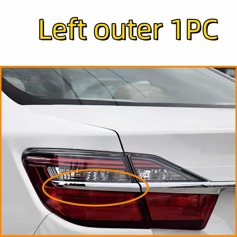 Tail Light Trim For Toyota Camry 2015 2016 2017 Chrome Trim Cover Tail Light Tail Light Trim 1pc Left outer