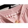 DIMANAF 2025 Übergröße Sommer Lange Hosen Damen Elastischer Bund Lässig Locker Rosa Hosen Neu Uni Hosen
