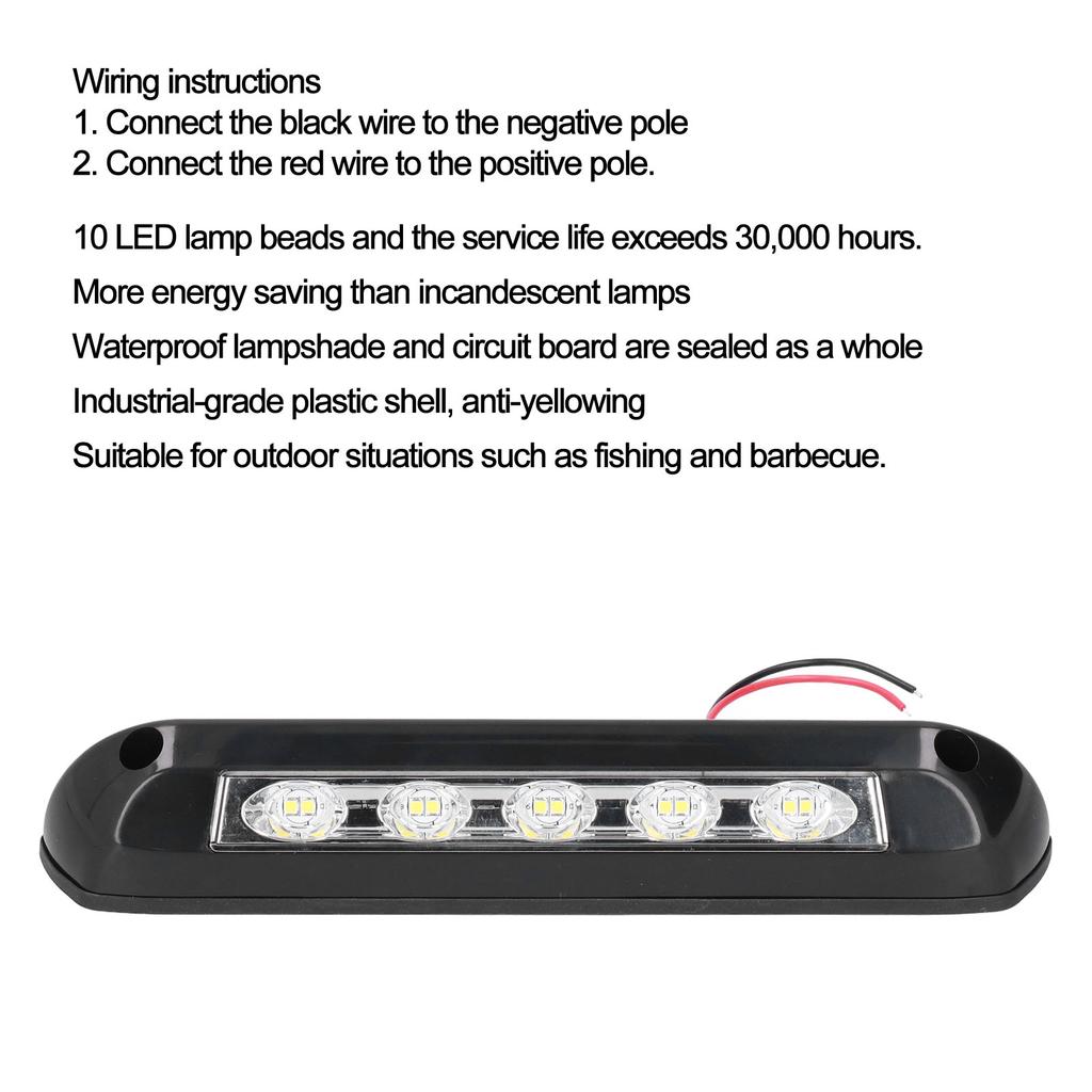 Wohnmobil LED Vorzeltleiste Wasserdicht 10 Lampenperlen Außenbeleuchtung für Wohnmobil 12VCelsius24V
