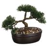Albero bonsai artificiale in un vaso nero