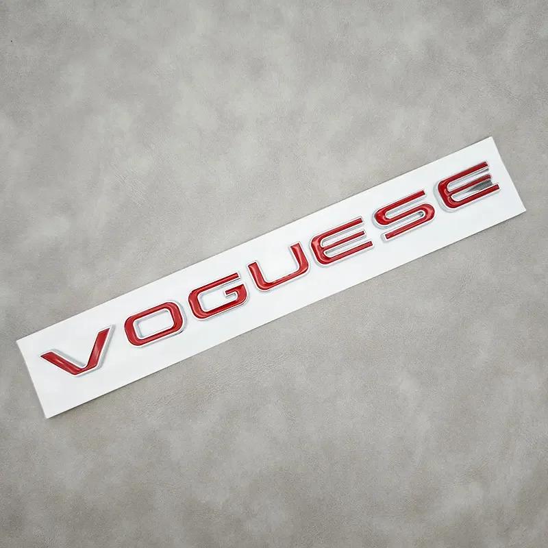 1Pc Range Rover Executive Extended Edition Accessories 3D ABS VOGUE SE Letters Logo Car Rear Trunk Badge Stickers