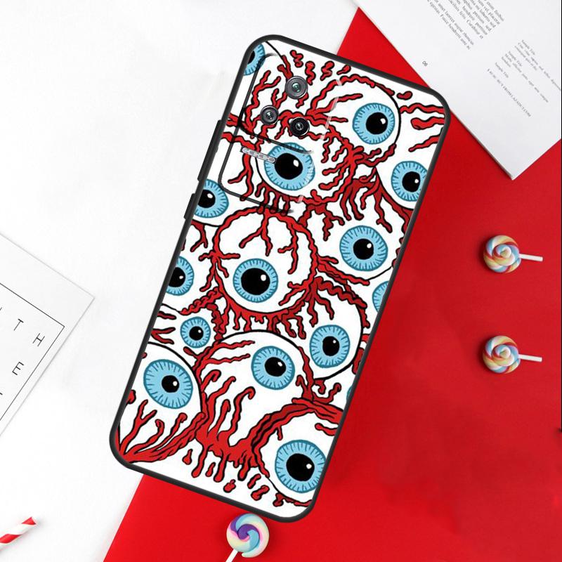 Crazy Eyeball Pattern Cover For Xiaomi 14 Ultra 15 13 11T 12T 13T 14T Pro POCO X7 Pro X3 X5 X6 M6 F5 F6 Pro Case